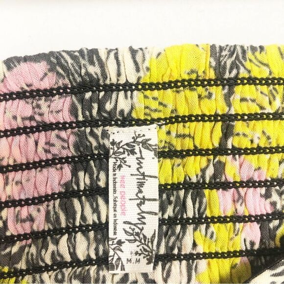 FREE PEOPLE | INTIMATELY Pool House Floral Strapless Tube Top Women’s Size M - Picture 7 of 11